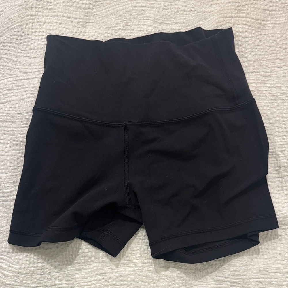 lululemon athletica Black High-Waist Shorts